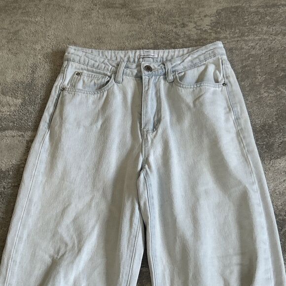 We Wore What Jeans Womens 25 Straight Leg Distressed Light Wash Weworewhat - Picture 4 of 9